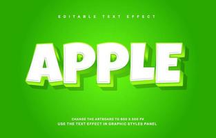 plantilla de efecto de texto editable de graduación de apple vector