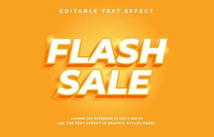 Flash sale text effect vector