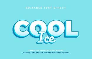 Cool text effect vector