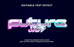 future text effect vector