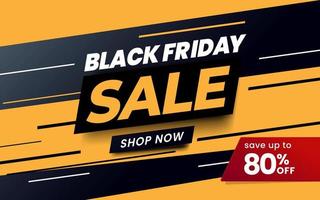 Black Friday Sale banner template, Abstract Sale background vector