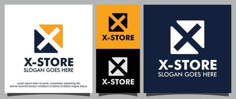 Modern letter X logo design template vector