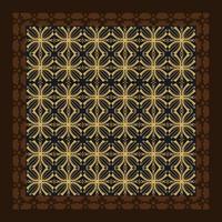 diseño de patrón de bufanda de seda dorada y marrón útil para pañuelo, bandana, ropa de cuello, chal, hiyab, tela, papel pintado, alfombra o manta. obras de arte para la impresión de moda.