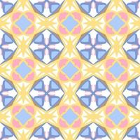 Geometric Seamless Pattern with Tribal Shape. Pastel color pattern designed in Ikat, Aztec, Moroccan, Thai, Luxury Arabic Style. Ideal for Fabric Garment, Ceramics, Wallpaper. Vector Illustration.