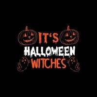 It's Halloween time typography lettering for t shirt vector