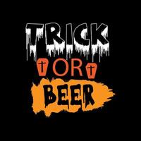 Trick or treat typography lettering for t shirt vector