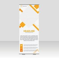 Corporate business roll up or stand banner template vector