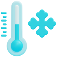 illustration d'icône de rendu 3d froid png