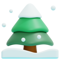 pino árbol 3d render icono ilustración png