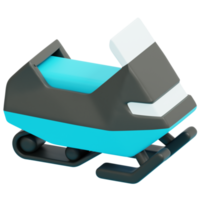 snowmobile 3d render icon illustration png