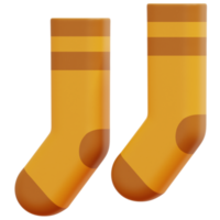 ilustración de icono de render 3d de calcetines de invierno png