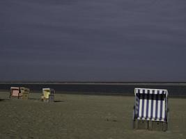 isla langeoog en el mar del norte foto