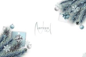 Merry Christmas banner with space for text. vector