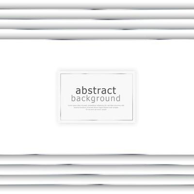 Abstract white background with steel lines, blank web template postcard for advertising - Vector