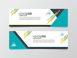 Modern Business banner template design background vector