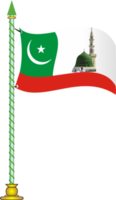 Flag islamic with symbol of Madina png