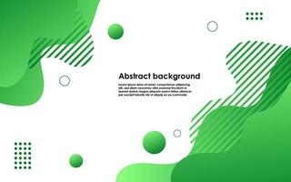 modern green gradient color liquid abstract background and fluid shape composition vector