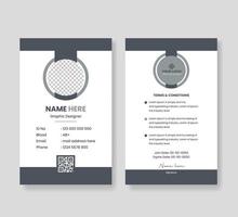 Business official id cards template design vector