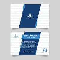 Double-sided creative business card name card visiting card template design vector