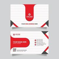 Double-sided creative business card name card visiting card template design vector