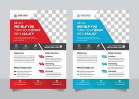 Corporate Business flyer poster leaflet banner template vector design