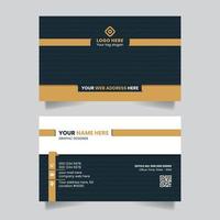 Double-sided creative business card name card visiting card template design vector