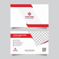 Double-sided creative business card name card visiting card template design vector