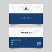 Double-sided creative business card name card visiting card template design vector