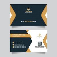 Double-sided creative business card name card visiting card template design vector