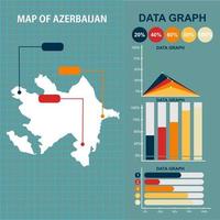 FLAT AZERBAIJAN MAP VECTOR DESIGN WITH VECTOR GRAPHICS