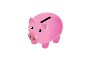 Isometric piggy bank. Vector illustration. Suitable for Diagrams, Infographics, Game Asset, And Other Graphic Related Assets