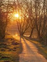 sundown at a german lake photo