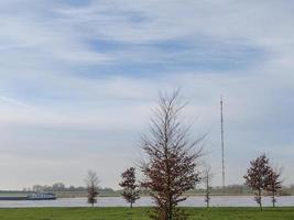 the river rhine in wesel photo