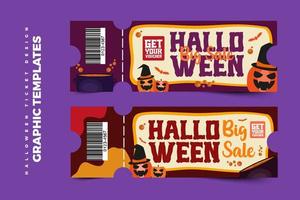 plantilla de diseño gráfico con temática de halloween fácil de personalizar diseño simple y elegante vector