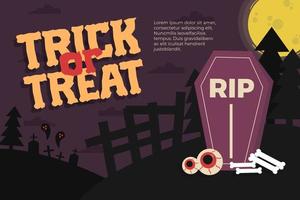 Halloween themed graphic design template easy to customize simple and elegant design vector