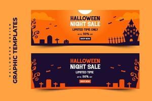 Halloween themed graphic design template easy to customize simple and elegant design vector