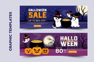 Halloween themed graphic design template easy to customize simple and elegant design vector