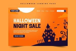 Halloween themed graphic design template easy to customize simple and elegant design vector