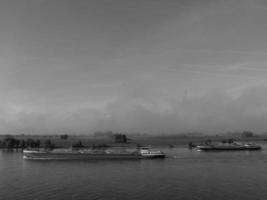 the rhine river near wesel photo