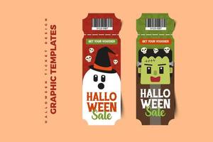 plantilla de diseño gráfico con temática de halloween fácil de personalizar diseño simple y elegante vector