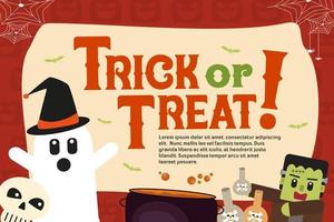 Halloween themed graphic design template easy to customize simple and elegant design vector