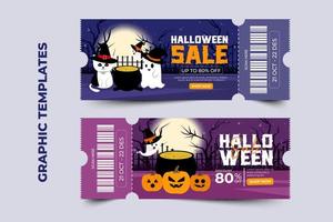 plantilla de diseño gráfico con temática de halloween fácil de personalizar diseño simple y elegante vector