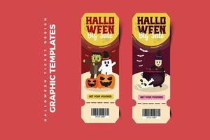 plantilla de diseño gráfico con temática de halloween fácil de personalizar diseño simple y elegante vector