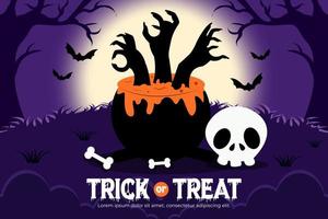 Halloween themed graphic design template easy to customize simple and elegant design vector