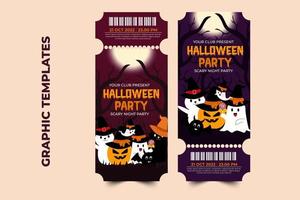 plantilla de diseño gráfico con temática de halloween fácil de personalizar diseño simple y elegante vector