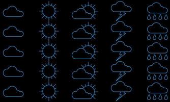 background with weather theme vector