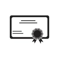 student graduation certificate icon vector