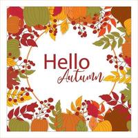 Vector of abstract backgrounds with copy space for text - autumn sale