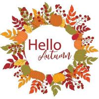 Vector of abstract backgrounds with copy space for text - autumn sale