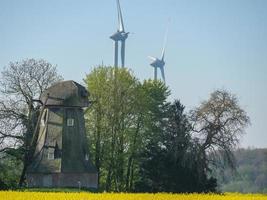 tiempo de primavera cerca de stadtlohn en alemania foto